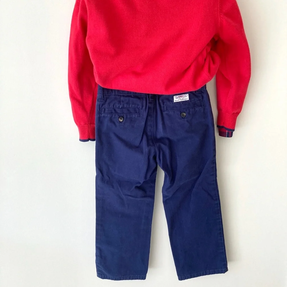 Janie and Jack V- neck Sweater, shirt & pants Size 4